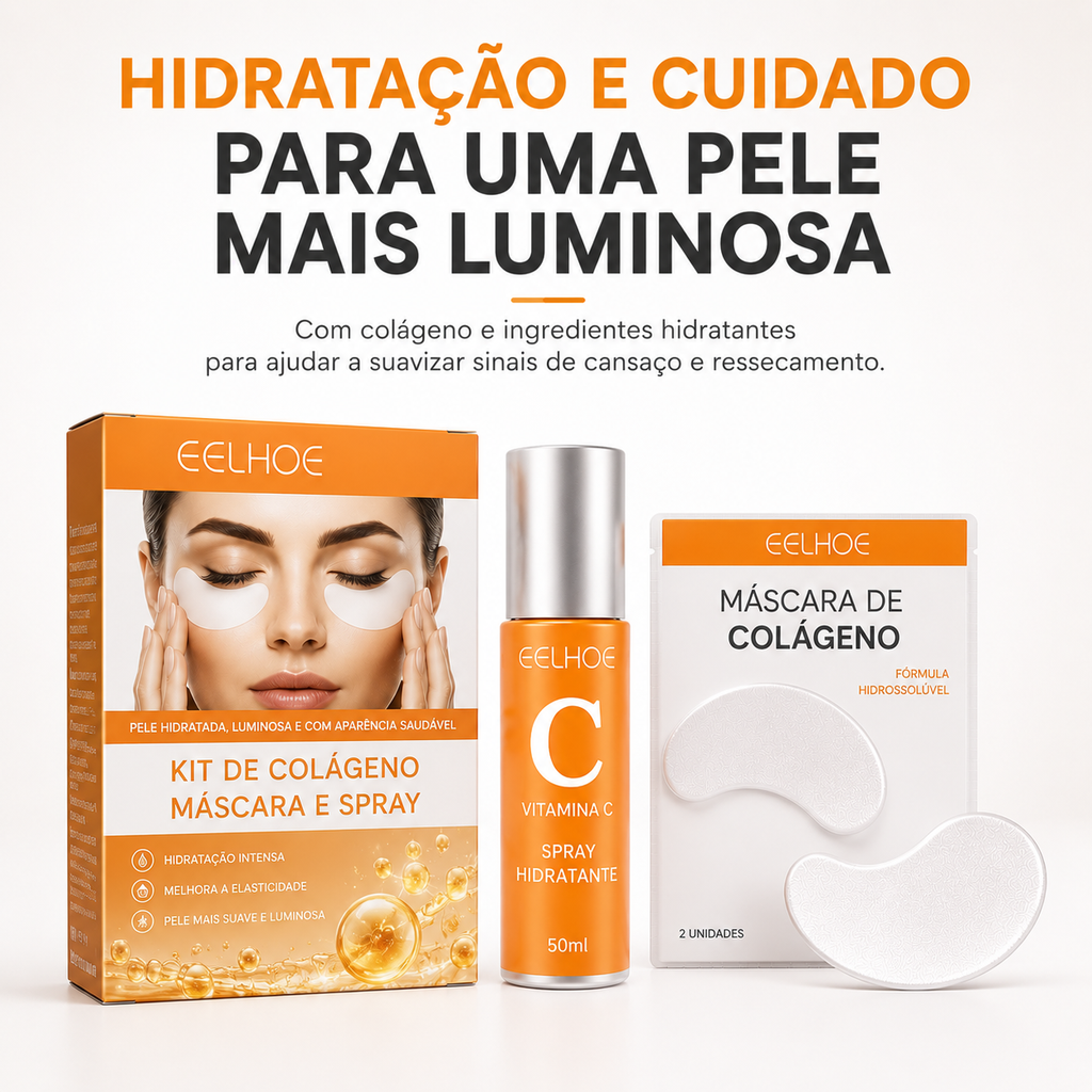 Kit de Colagénio para Contorno dos Olhos + Vitamina C