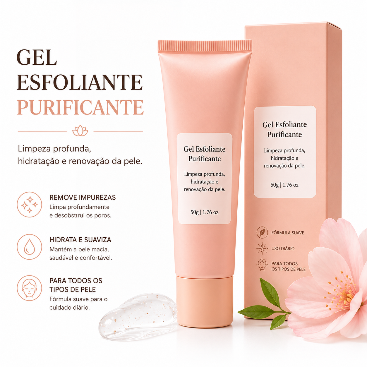 Gel Esfoliante Purificante Facial 50g