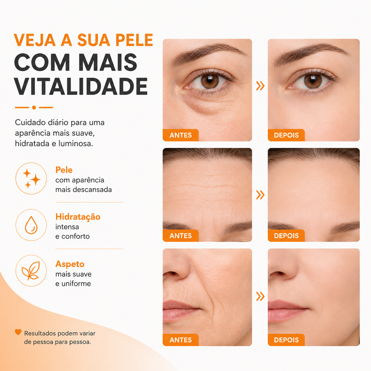 Kit de Colagénio para Contorno dos Olhos + Vitamina C