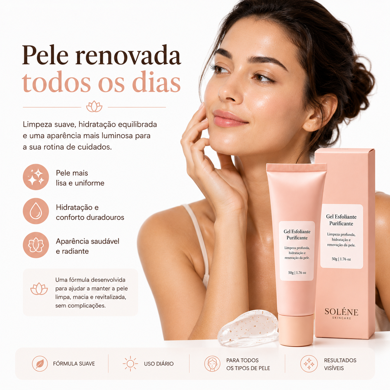 Gel Esfoliante Purificante Facial 50g